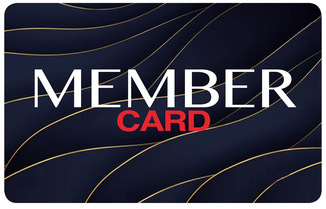 Example of a membership card